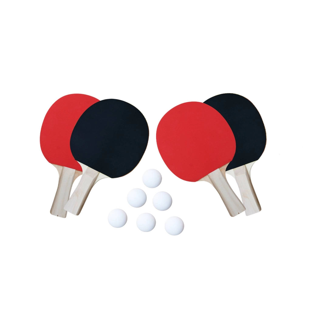 Mini tavolo da ping pong per interni pieghevole con 4 racchette e 6