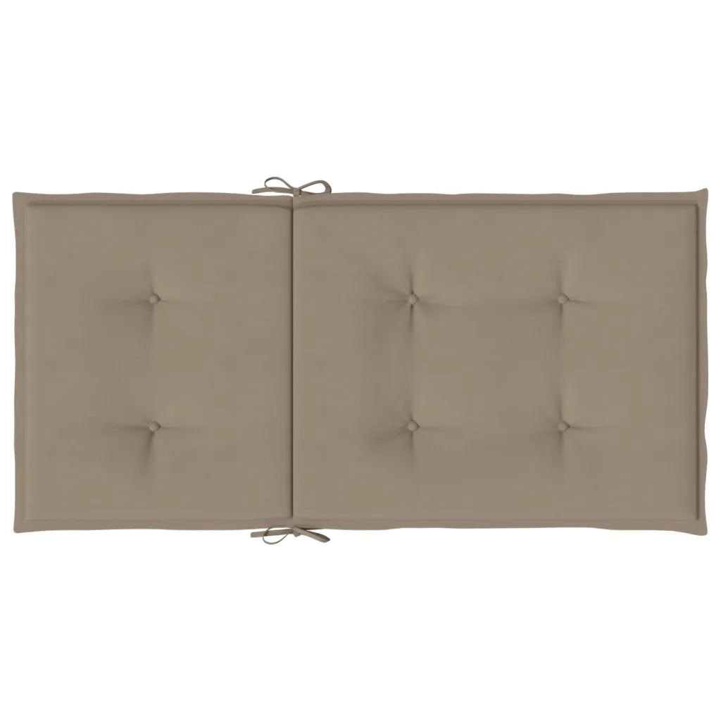 Cuscini per Sedia 6 pz Tortora 100x50x3 cm in Tessuto Oxford