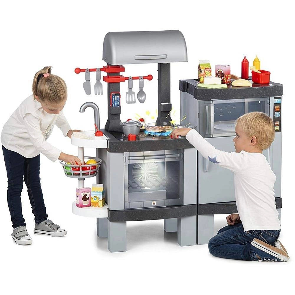 Trade Shop - Cucina Giocattolo Con Barbecue Per Bambini Luci E Suoni E Alimenti Cambio Colore -
