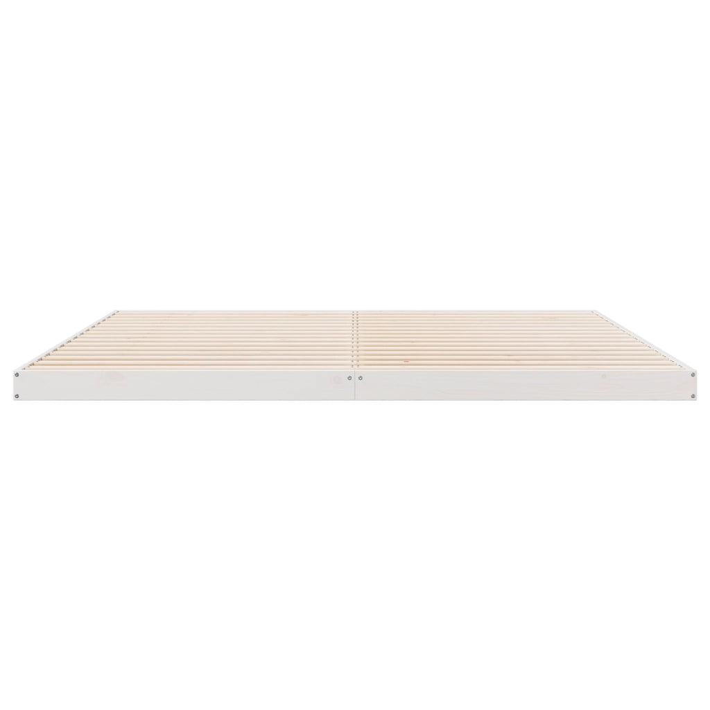 Struttura del letto a pavimento  180x210 cm in legno massello di pino