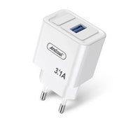 Trade Shop - Caricabatterie Caricatore Da Parete Con Porta Usb Q-cd62 Ricarica Rapida Sicura 3.1a -