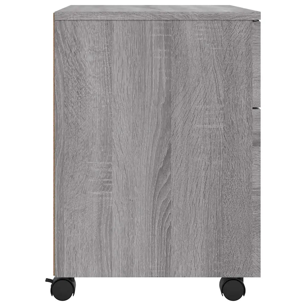 Schedario con Ruote Grigio Sonoma 45x38x54 cm Legno Multistrato CFW9504853
