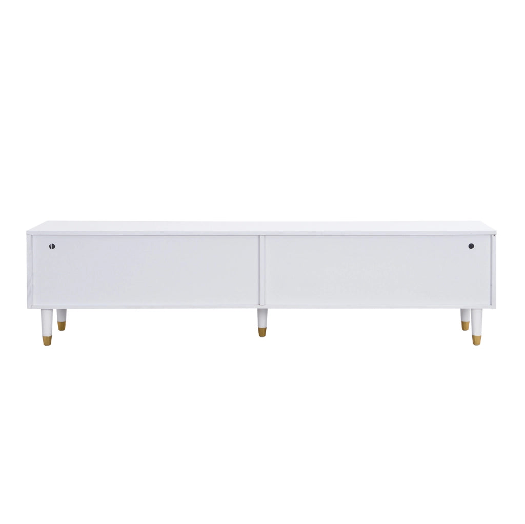 Mobile TV bianco 178 cm con 4 cassetti in MDF e acrilico