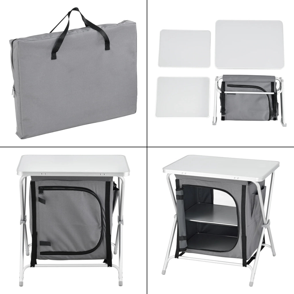 Mobile da cucina pieghevole da esterno Tullinge 64 x 60 x 45 cm grigio 03_0008671