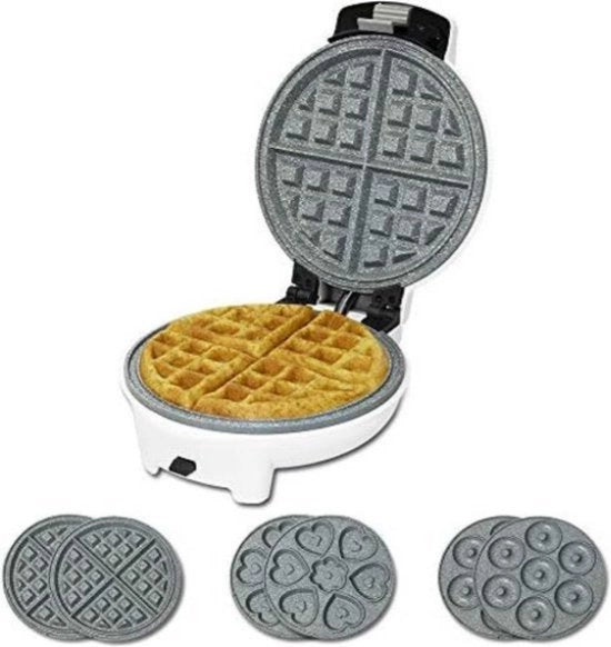 Wafeliera con Piastre Sostituibili - Wafeliera con Piastre Rimovibili - Wafeliera 3 in 1