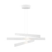 Maytoni Lampadario contemporaneo Origami 1 luce LED integrato bianco alluminio