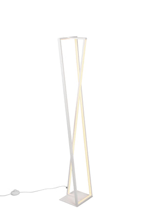 Piantana da Interno a led in Metallo Bianco Opaco