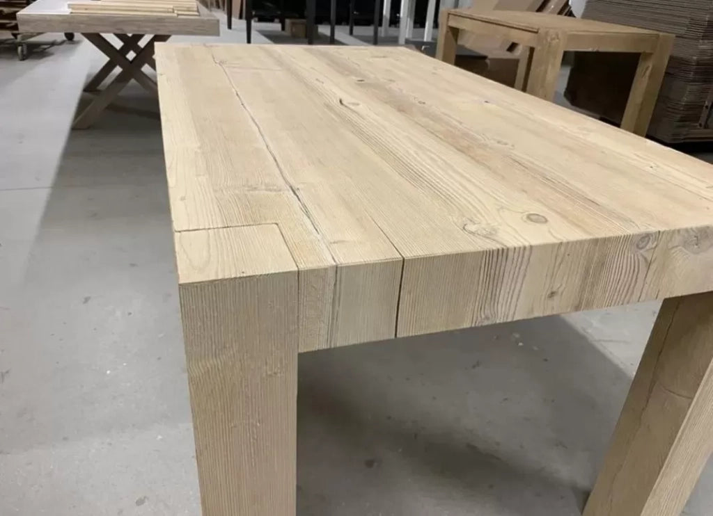 Tavolo rettangolare allungabile legno invecchiato 160x90 (787) - Mobili 2G