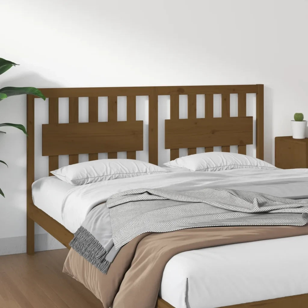Testiera | Testata per Letto ambra 155,5x4x100 cm Legno Massello di Pino
