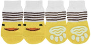Calzature Antiscivolo per Cani - Protezione della Coda - Set da 4 - Taglia M - Zoccoli in Gel di Silice - Tela di Poliestere Caldo - Abbigliamento per Animali