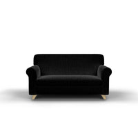 Copridivano Elasticizzato in Tessuto Nero 1 Posto