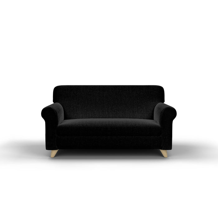 Copridivano Elasticizzato in Tessuto Nero 1 Posto