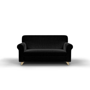 Copridivano Elasticizzato in Tessuto Nero 3 Posti