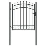Cancello della recinzione con punte EMMEN 125 x 100 cm CFW4088340