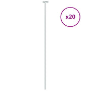 Supporti per Piante da Giardino 20 pz Verde Scuro 91 cm Acciaio CFW9686669