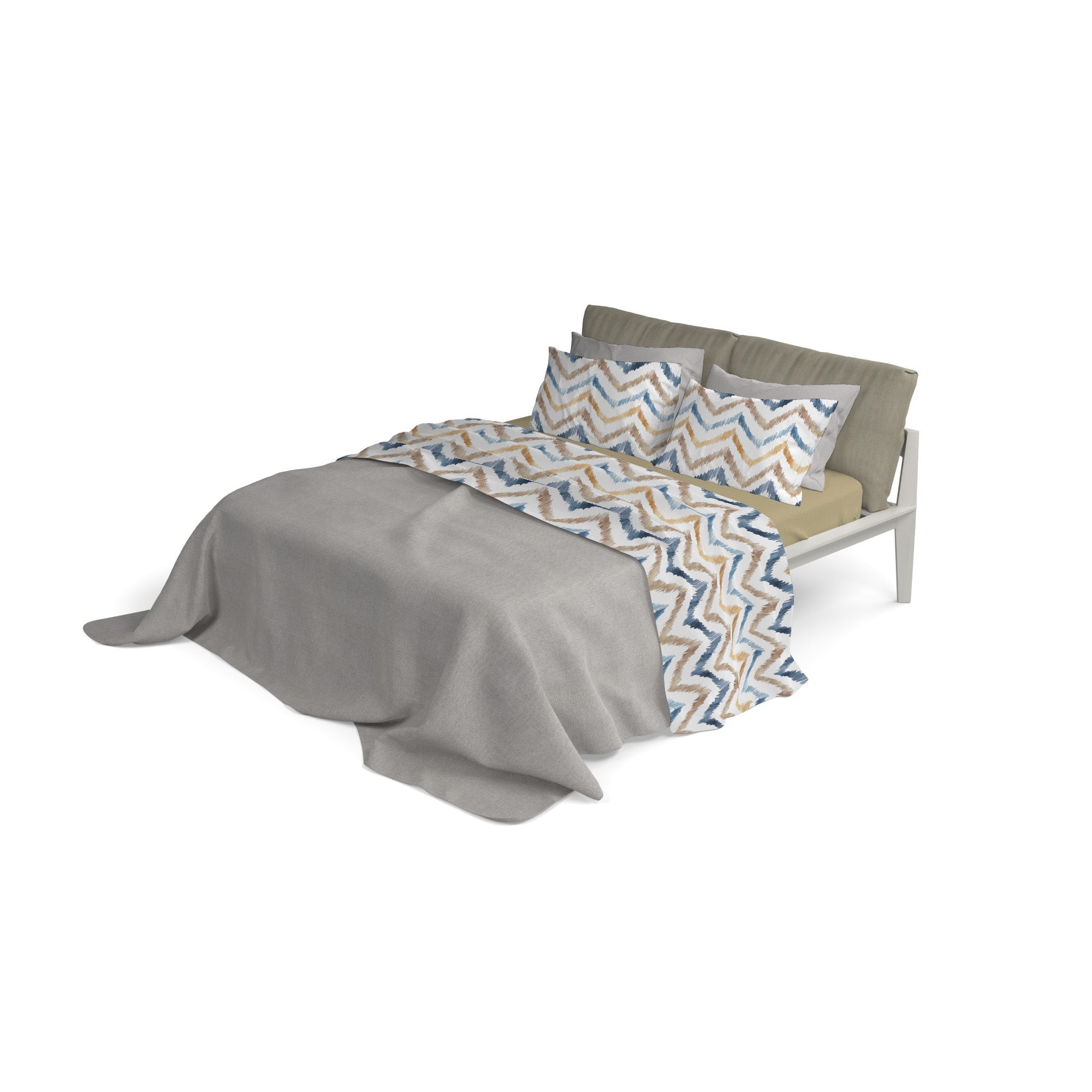 Set Lenzuola Singolo con Stampa Sopra Sotto e Federe Hippy