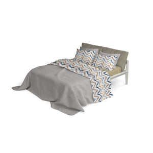 Set Lenzuola Singolo con Stampa Sopra Sotto e Federe Hippy