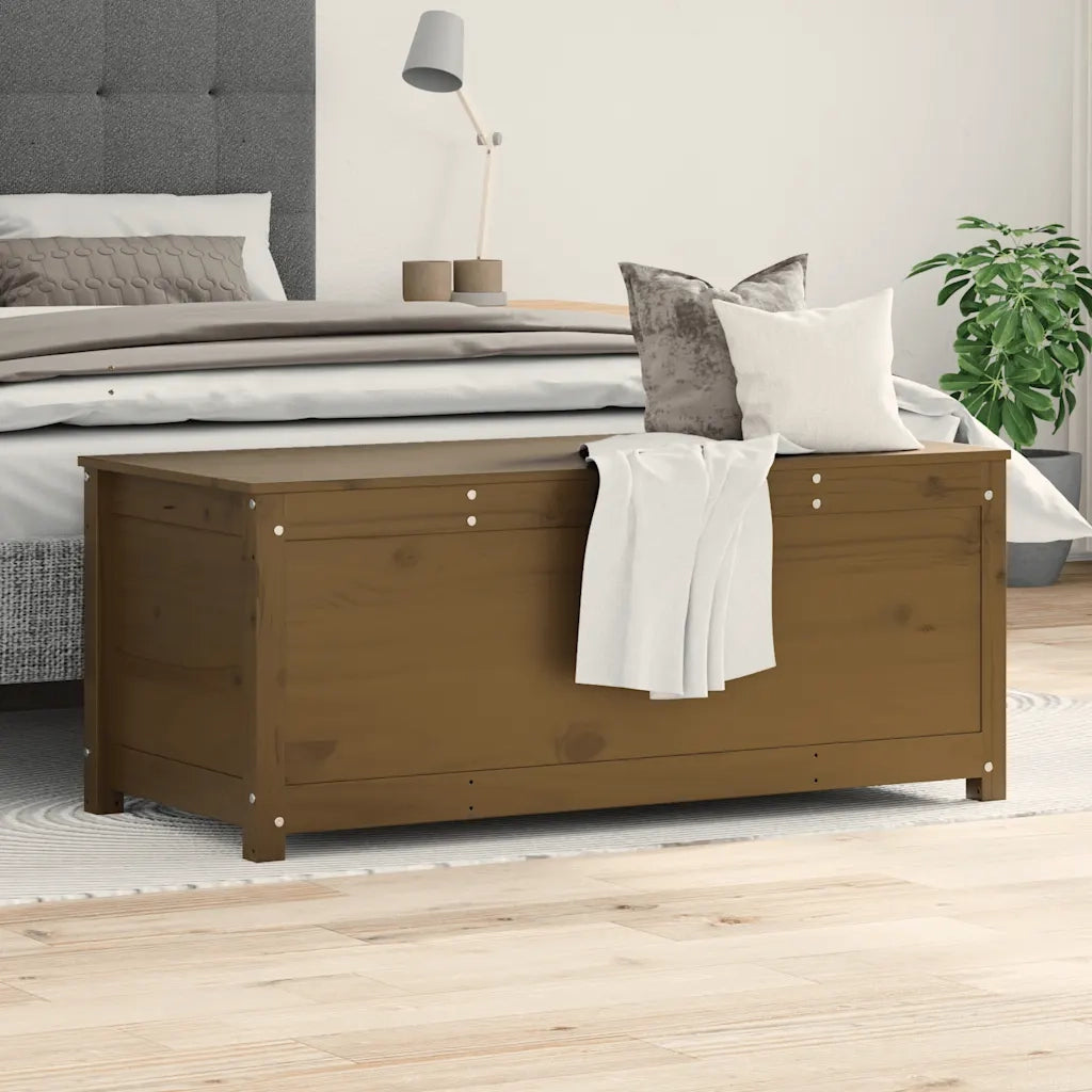 Contenitore Portaoggetti Ambra 110x50x45,5cm Massello di Pino