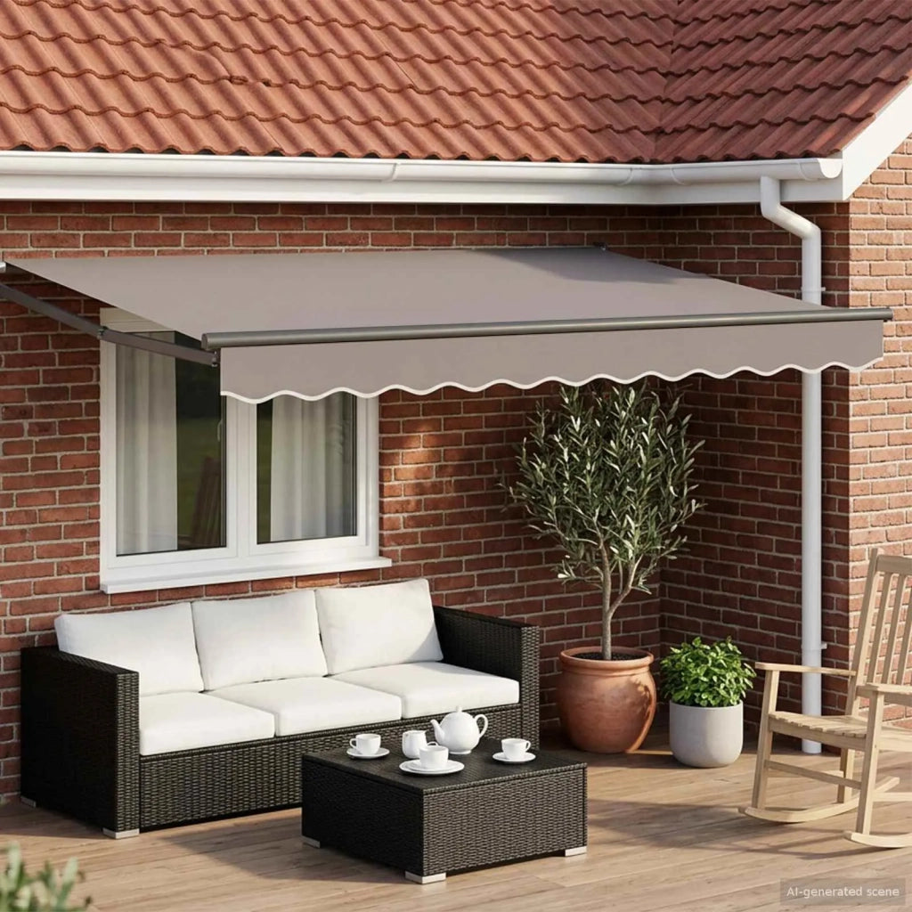 Struttura della tenda elettrica retrattile Antracite 3,5 x 2 m 42024189
