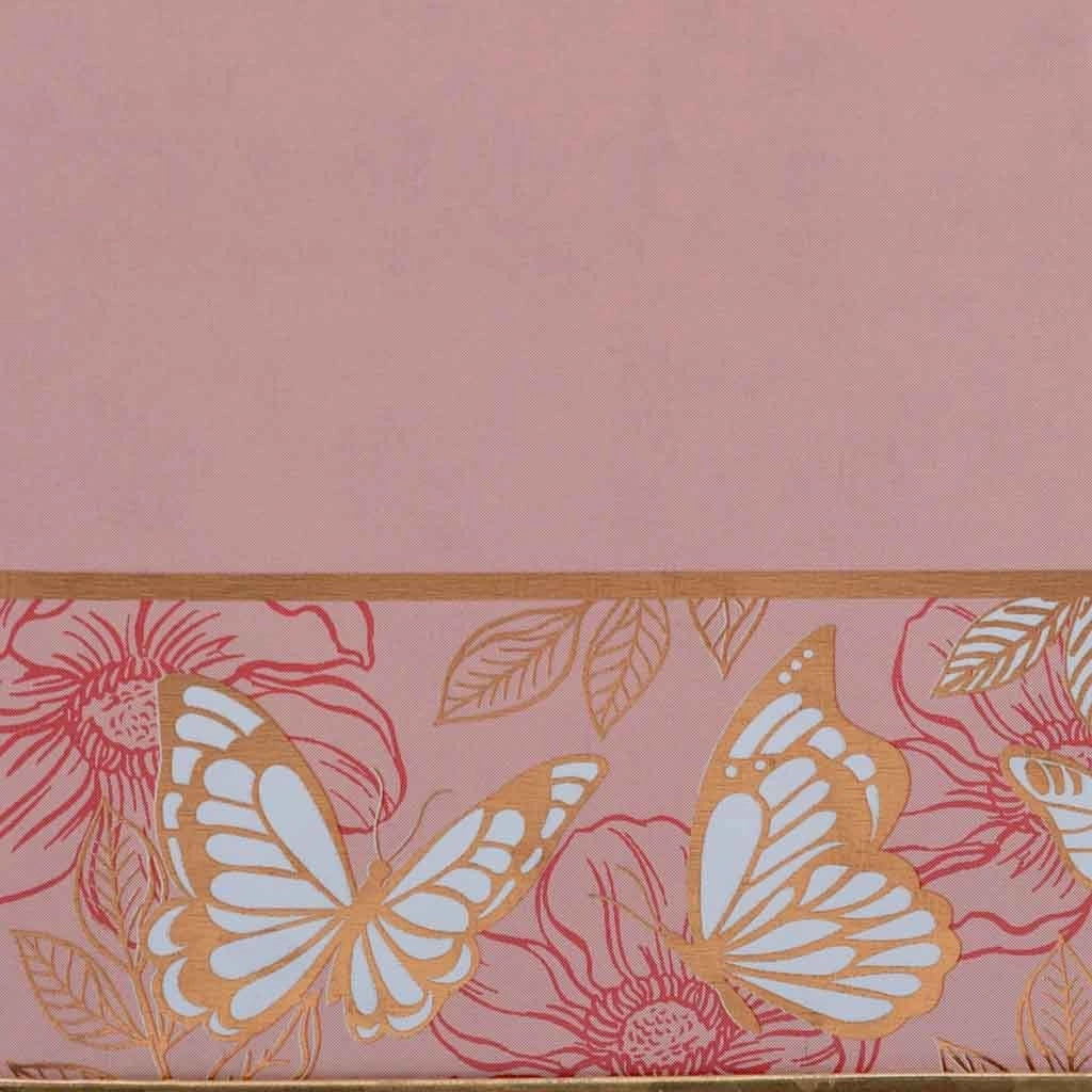 Cestino in metallo rosa 19,5x11,5x9 B16,5x8,5