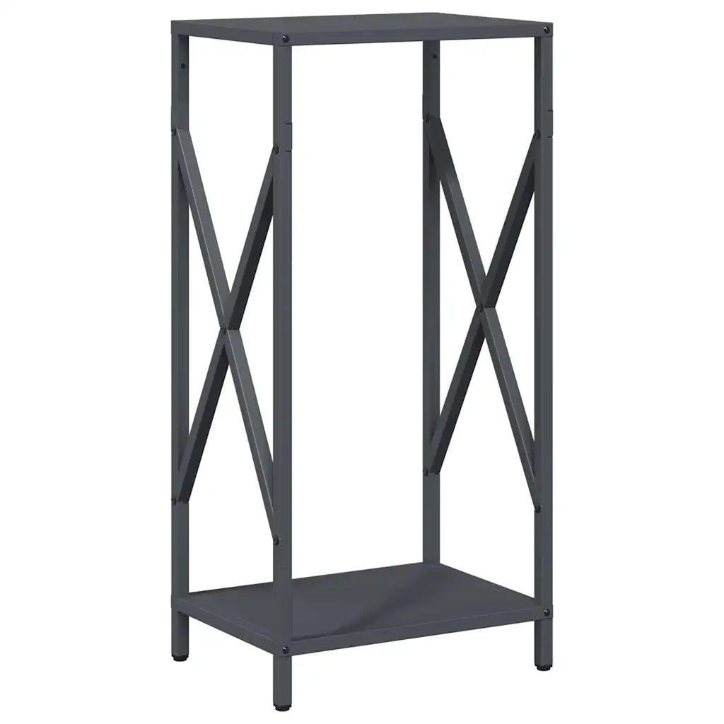 Rastrelliera per Legna da Ardere Antracite 34x25x70 cm 864321
