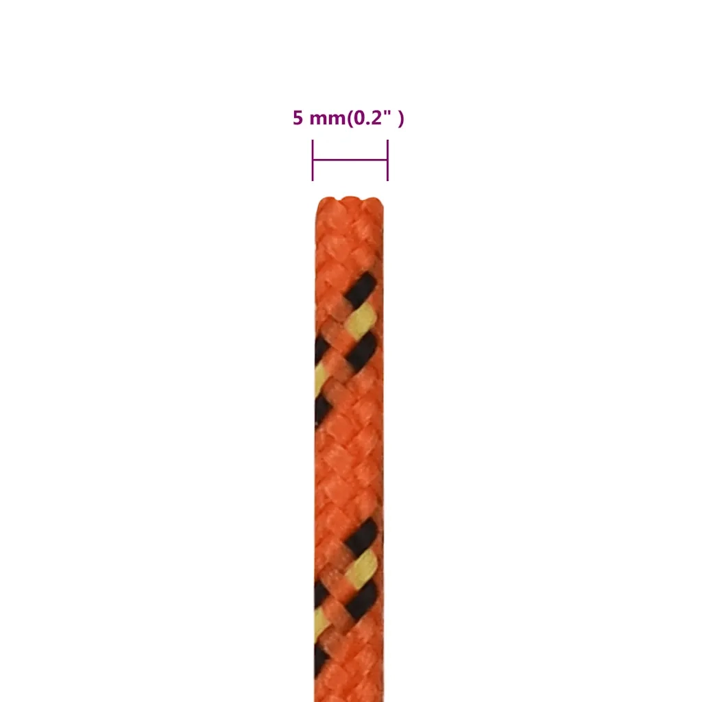 Corda per barca Arancione 5 mm 250 m in Polipropilene 152653