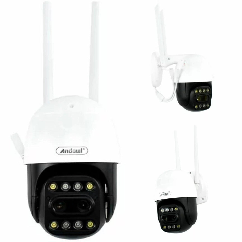 Trade Shop - Telecamera Panoramica Di Sicurezza Ip 2khd Wifi Ai Dome 360° Impermeabile Q-s700 -