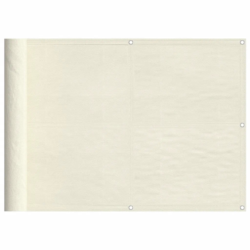 Paravento da Balcone Crema 75x800 cm 100% Poliestere Oxford 4000194
