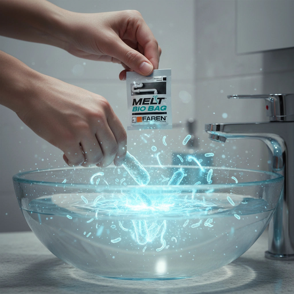 Faren melt bio bag trattamento per scarichi e fosse biologiche 300 gr. 6 pezzi