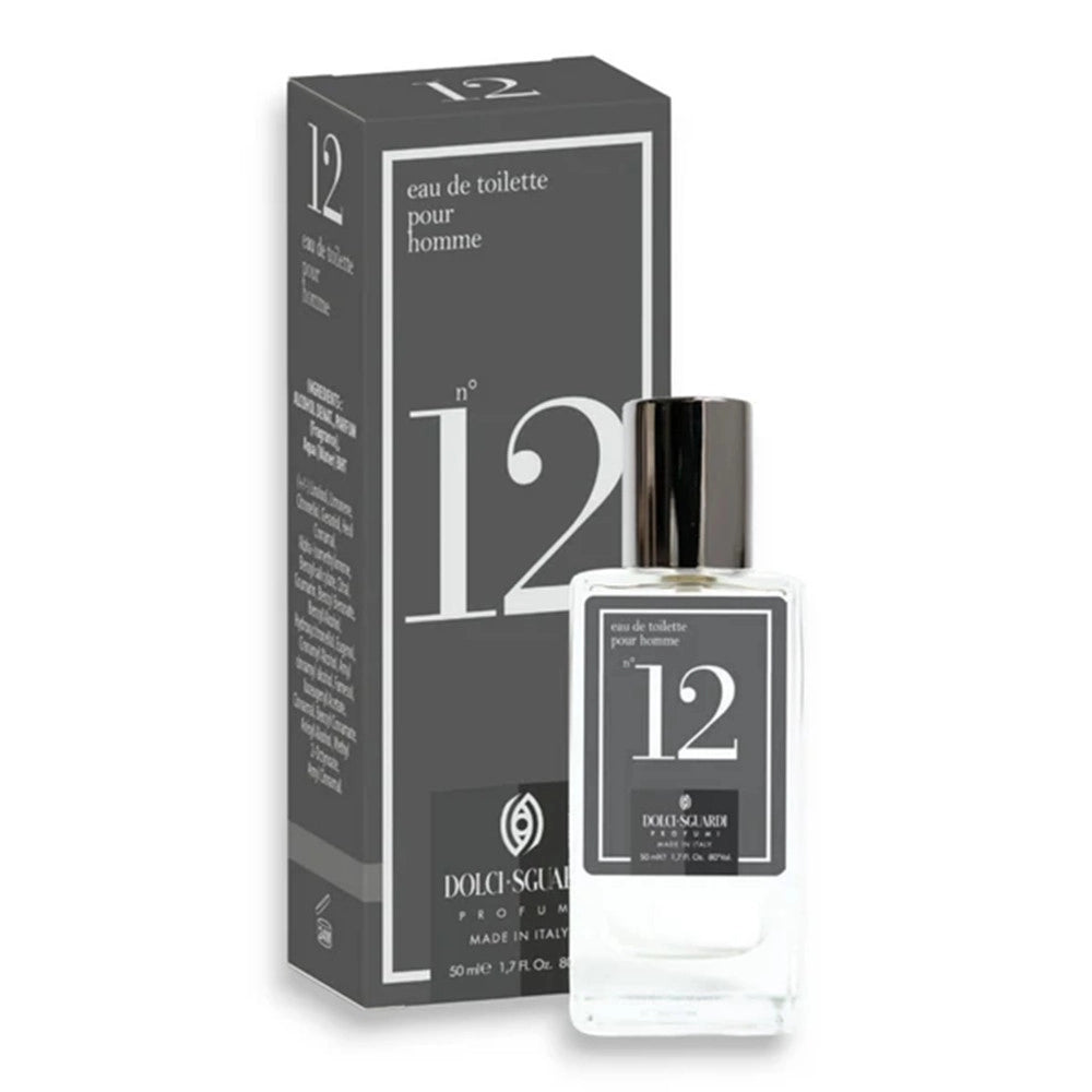 Trade Shop - Profumo Corpo Eau De Toilette Per Uomo N°12 Da 50 Ml Fragranza Fresca Minimalista 005656 -