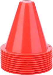 Set di Coni di Allenamento Calcistico - 10 pezzi di Orefice in Plastica per Campo di Allenamento Calcistico - Coni Esterni Rossi.