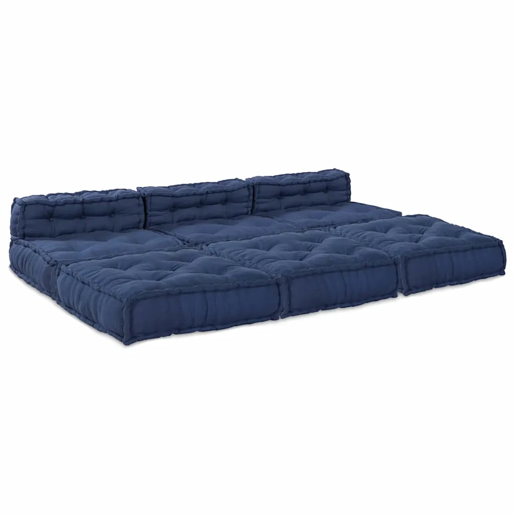 vidaXL Cuscino 4 pcs Blu 70 x 70 x 54 cm Poliestere