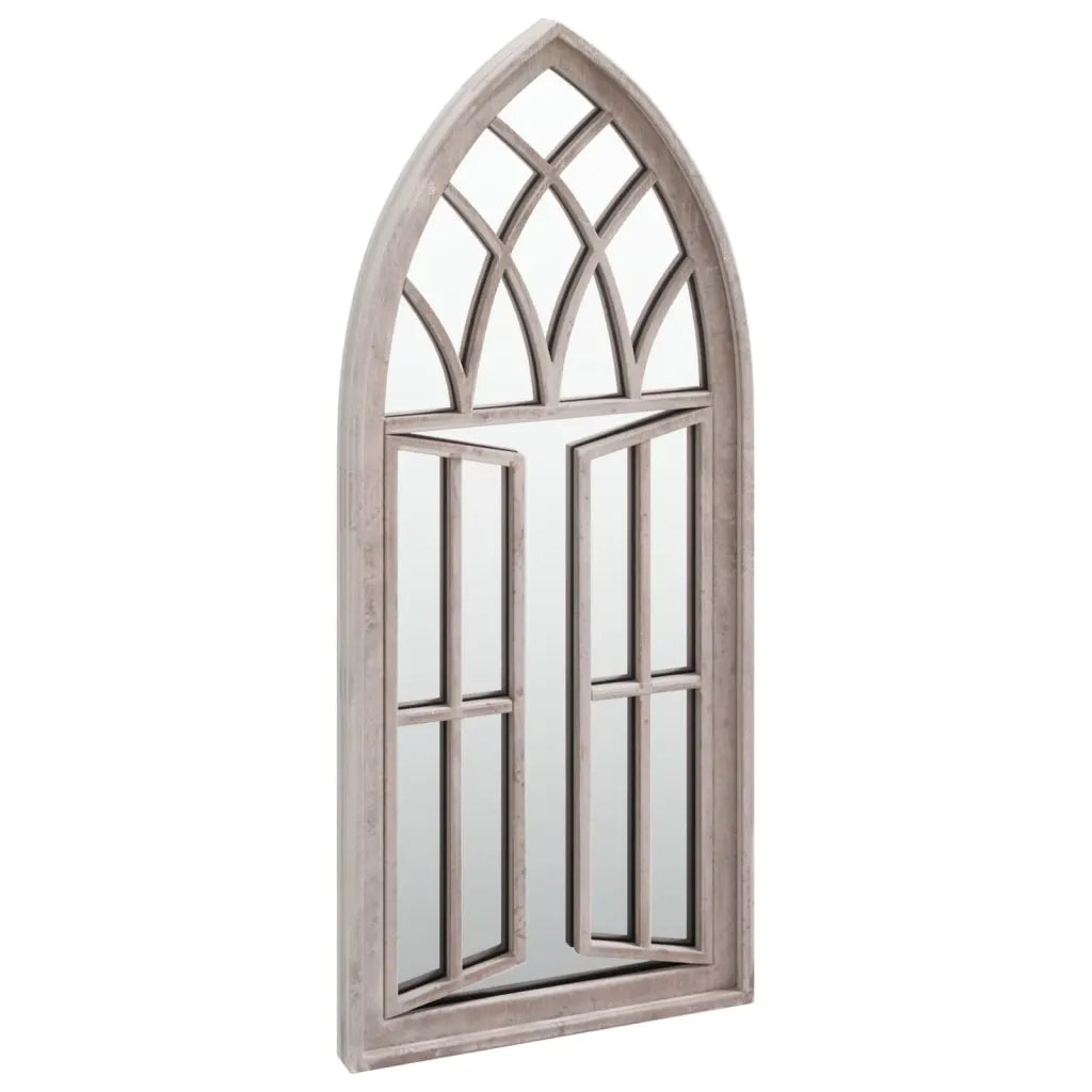 Specchio da Giardino-Specchio Decorativo-Specchio Esterno Sabbia 70x30 cm in Ferro per Uso Esterno 822943