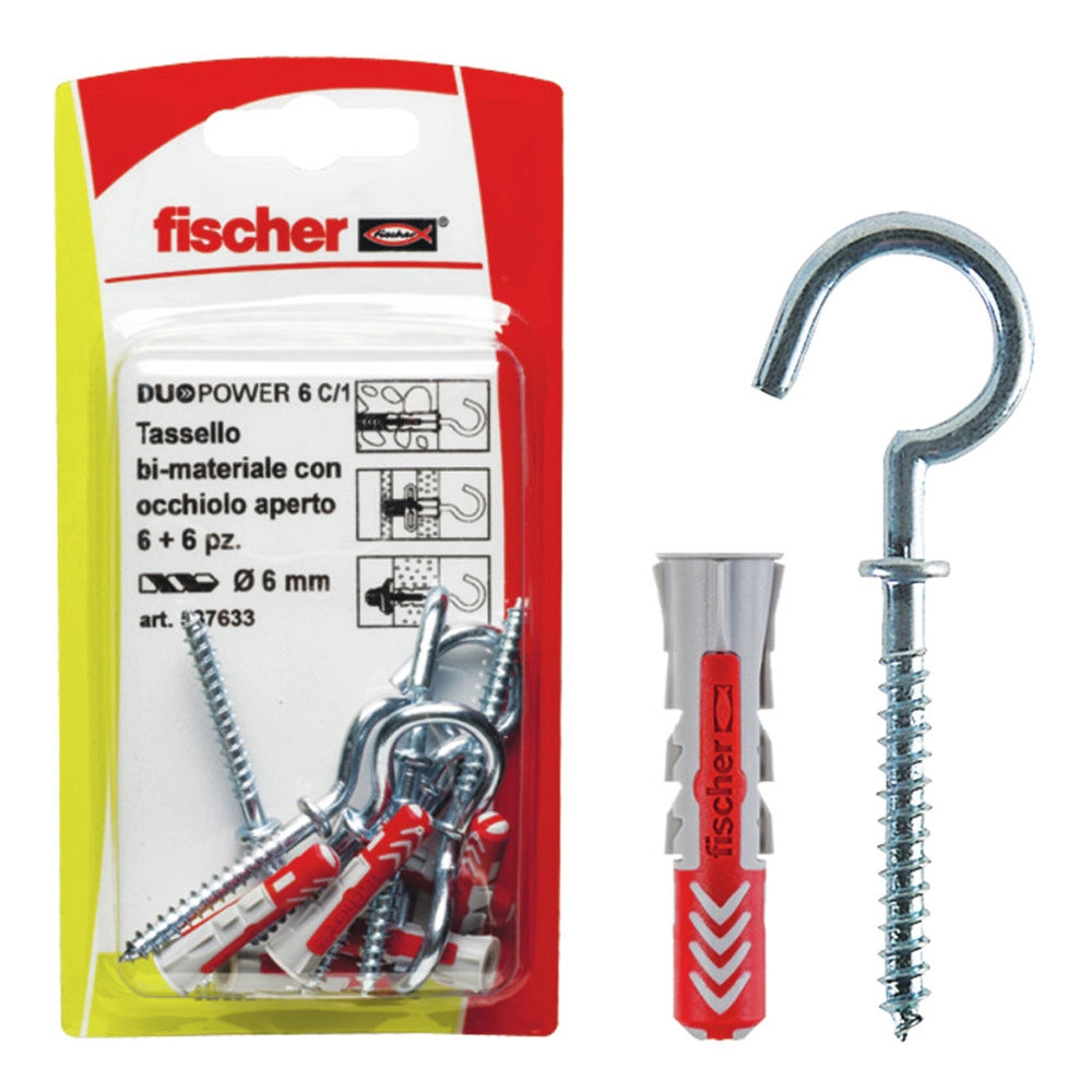 Tassello Duopower 6 C/1 K con Occhiolo Aperto