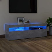 Mobile Porta TV con Luci LED Grigio Cemento 120x35x40 cm cod mxl 34037
