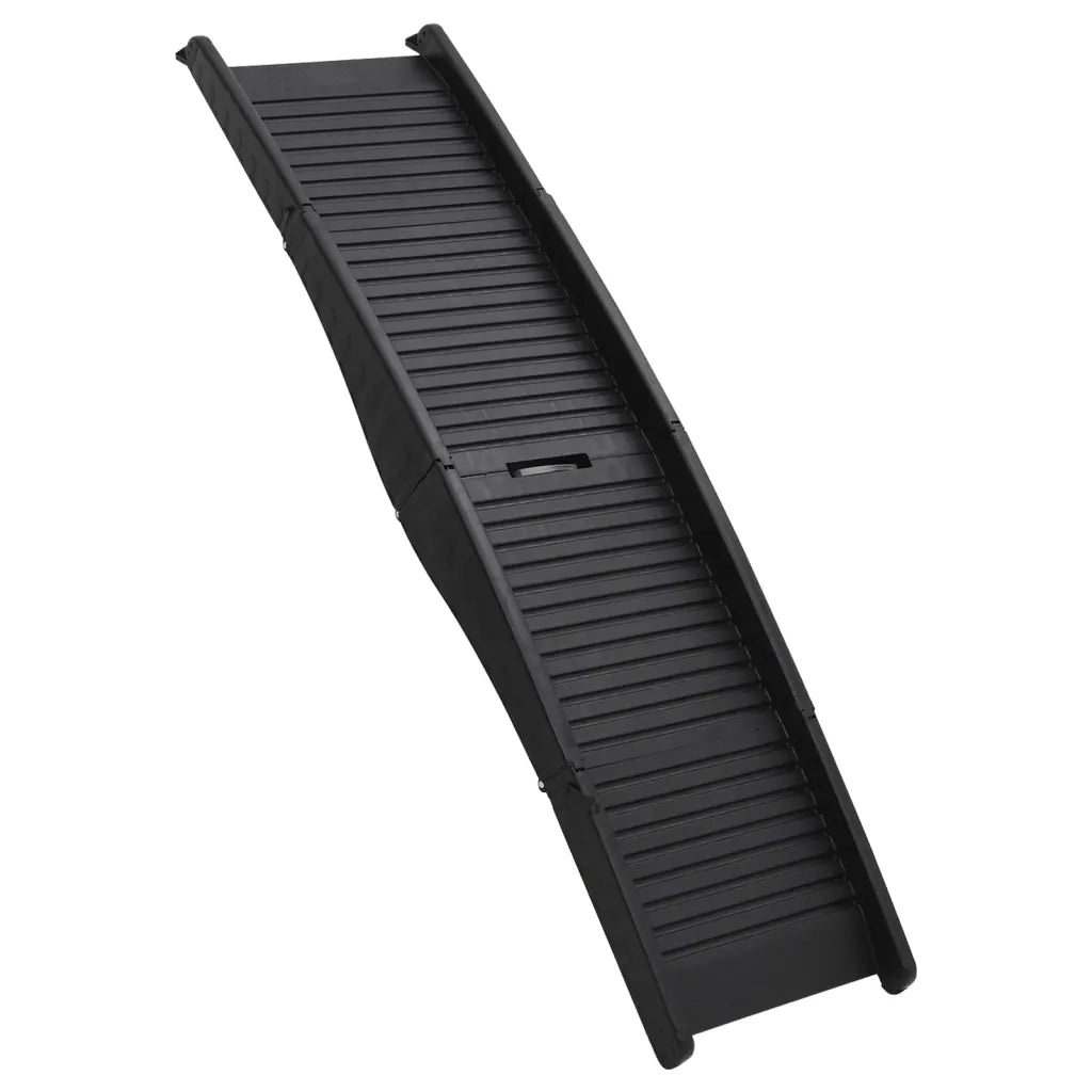 Rampa per Cani Pieghevole Nera 153x40x12,5 cm in Plastica CFW7116135
