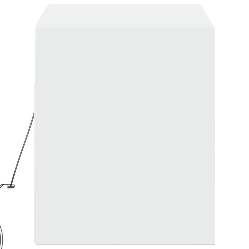 Mobile TV multimediale scaffale TV credenza mobile TV sala da pranzo soggiorno camera da letto mobile da parete con luci LED 100 x 31 x 35 cm bianco 02_0027839