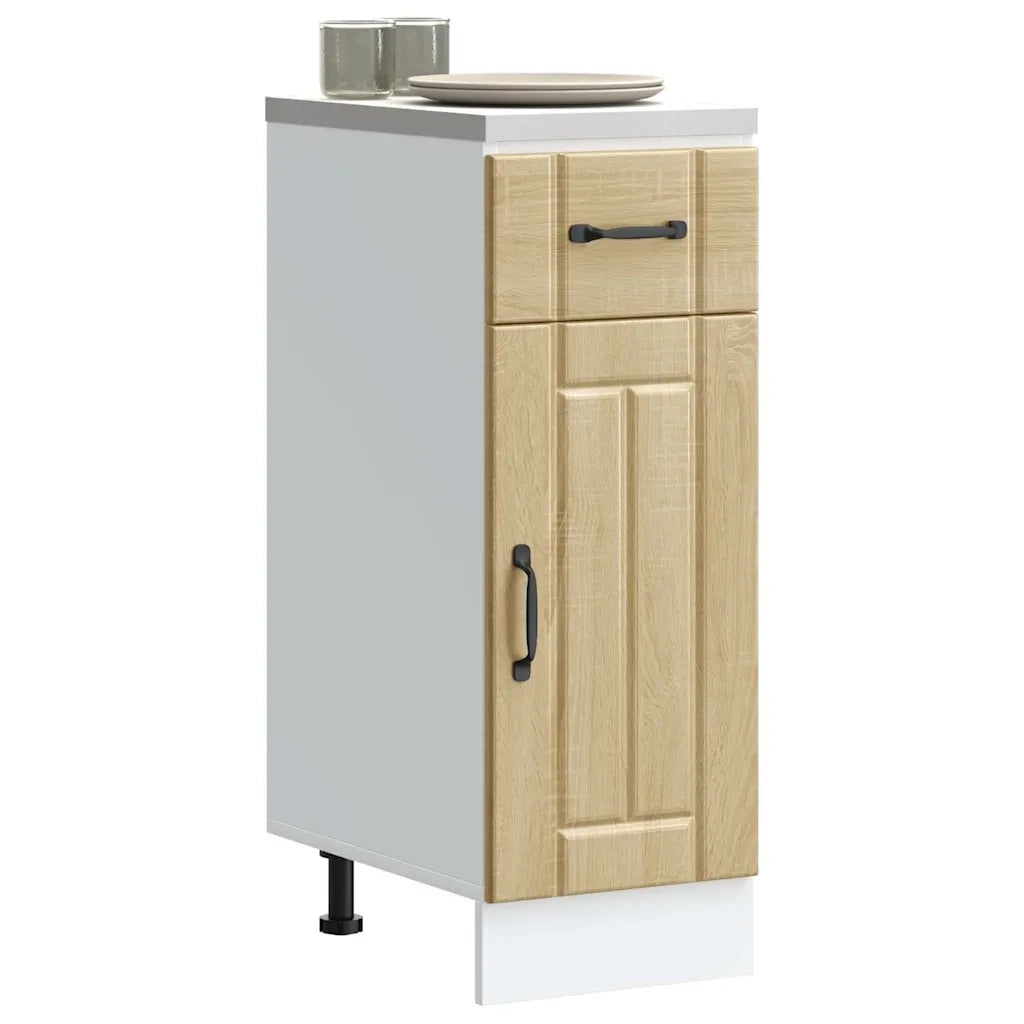 Base da Cucina-Mobile Base da Cucina Lucca Rovere Sonoma in Legno Multistrato 380604