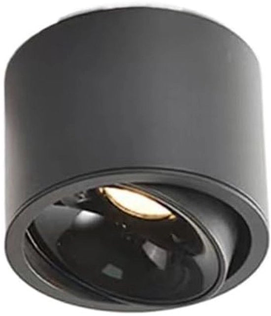 Lampada da soffitto a LED con sospensione rotante, buis sottile a forma rotonda, spot anti-verringtone, illuminazione per interni, esterni e balconi, 10W, 6000K luce bianca.