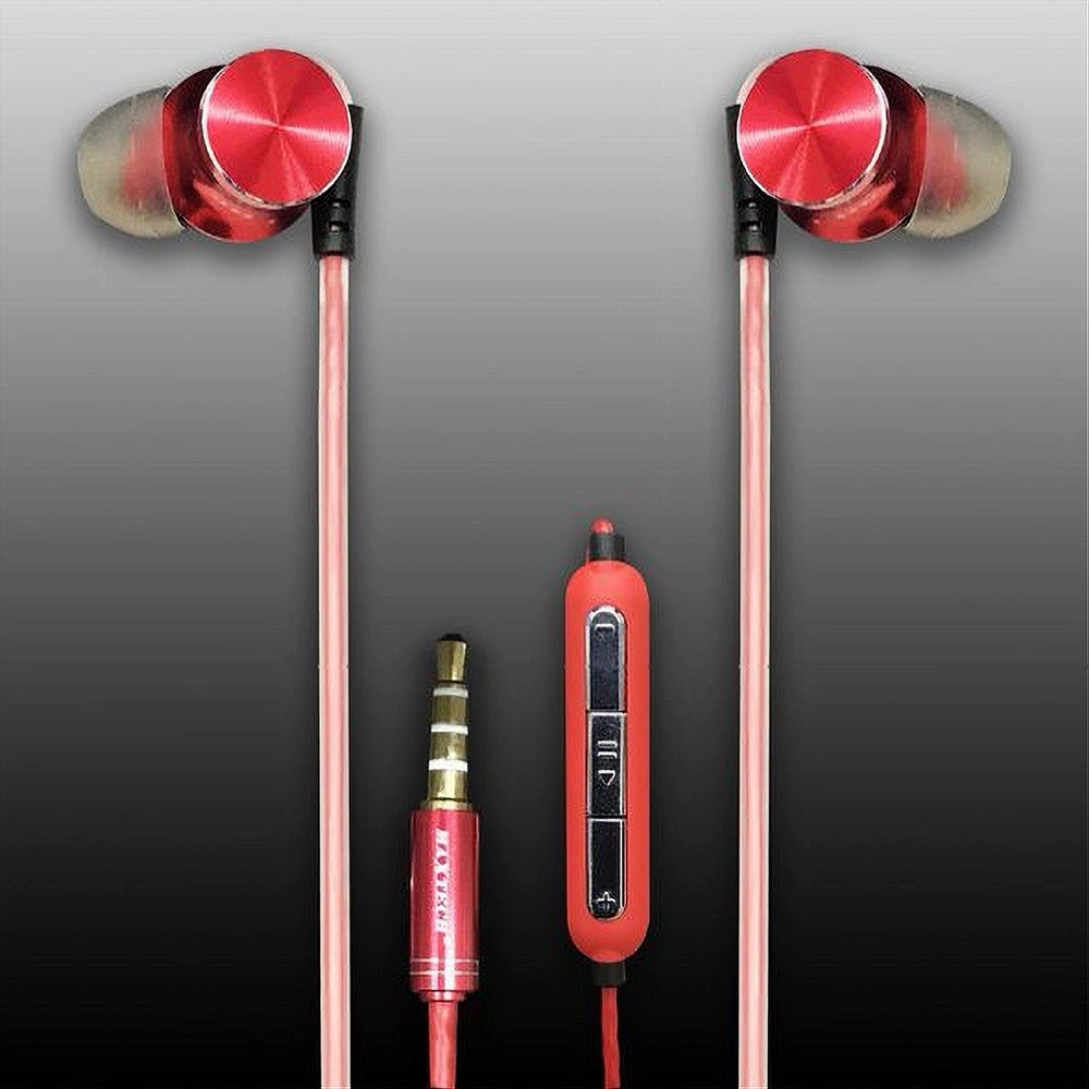 Trade Shop - Auricolari Cuffie Orecchio Per Smartphone Microfono Da Viaggio Volume Maxtech Au-1g001 -