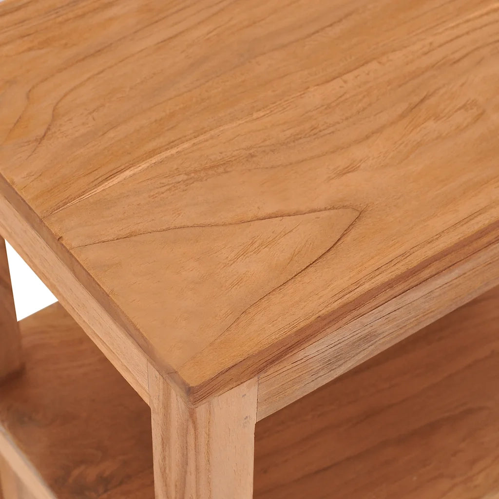 Comodino 40x30x50 cm in Legno Massello di Teak cod mxl 30913