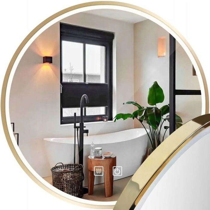 Specchio Led 50cm Mmj Gold