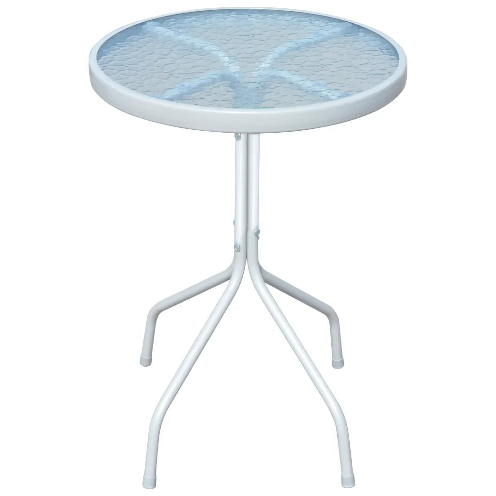 Set da Bistrot 3 pz | Set Salotto da Giardino in Acciaio Nero