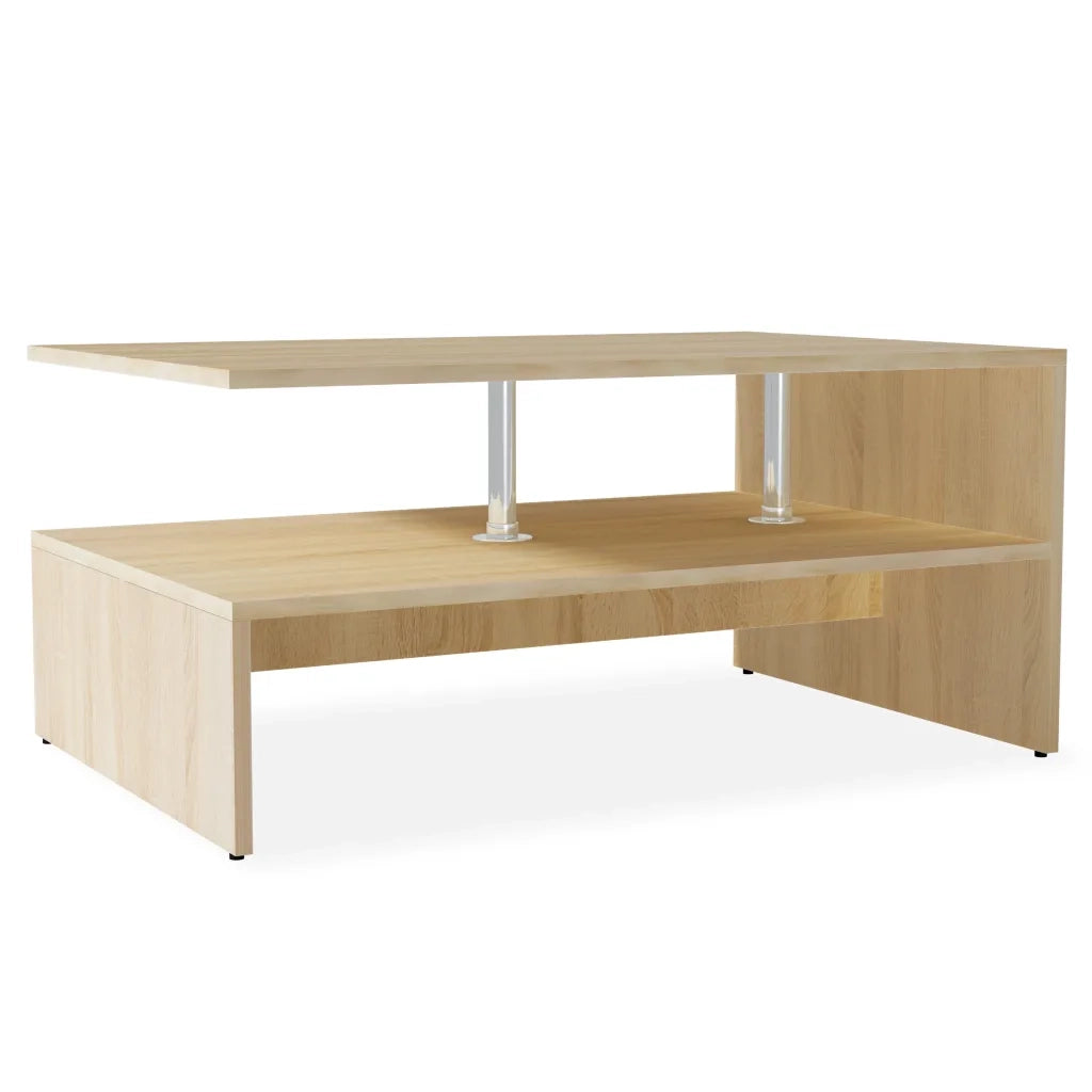 Tavolino da CaffÃ¨ in Truciolato 90x59x42 cm Quercia  cod mxl 8726