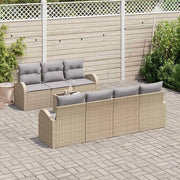 Set Divano da Giardino con cuscino 8 pcs Beige e grigio 3354619