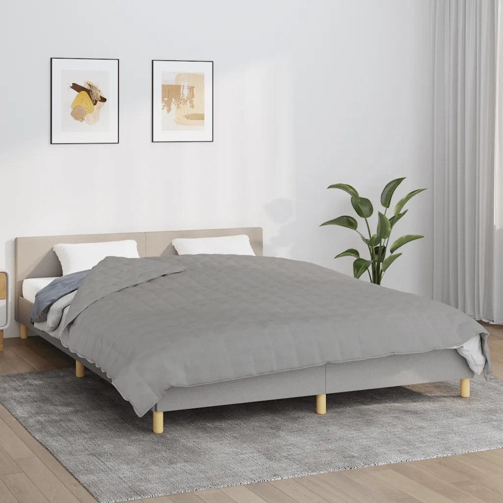Coperta Ponderata Grigia 220x235 cm 15 kg Tessuto 350729