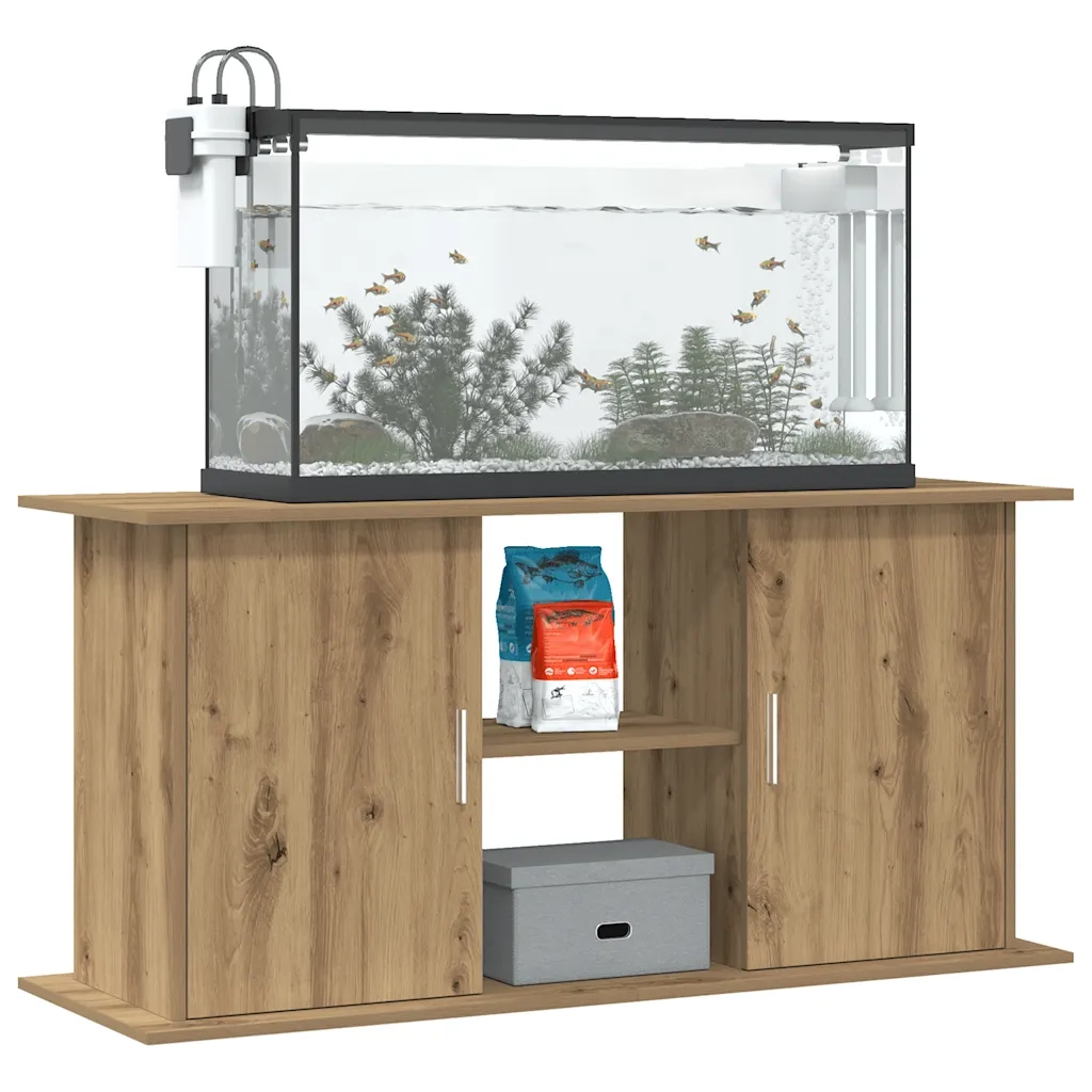 Supporto Acquario 121x41x58 cm Multistrato Rovere Artigianale