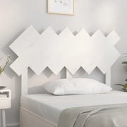 Testiera per Letto-Testata-Testiera Decorativa Bianca 122,5x3x80,5cm Legno Massello di Pino