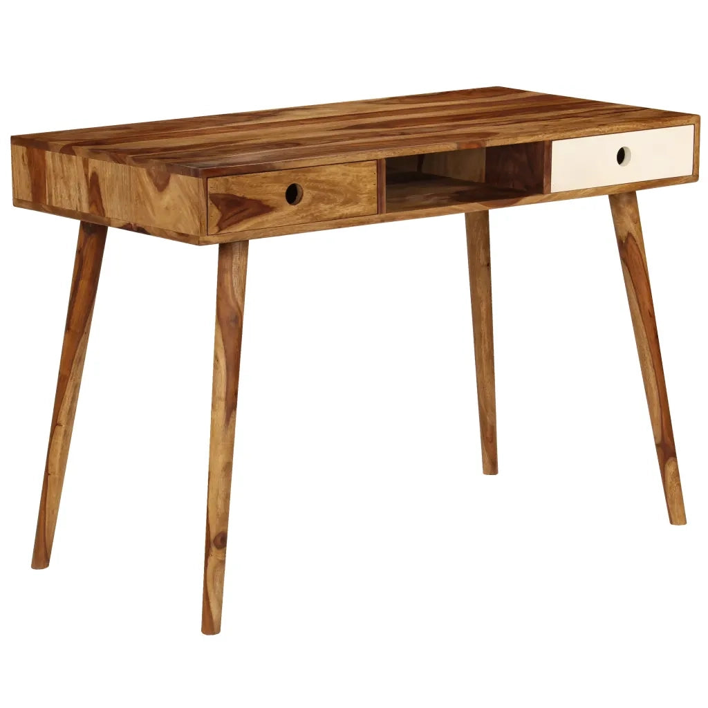 Scrivania in Legno Massello di Sheesham 110x55x76 cm cod mxl 69312