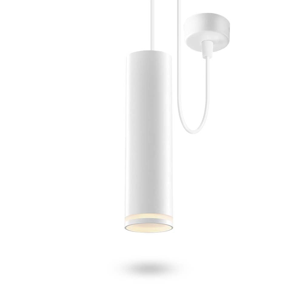 Lampada soffitto tubo moderna bianca GU10 Videx VL-SPF05D-W